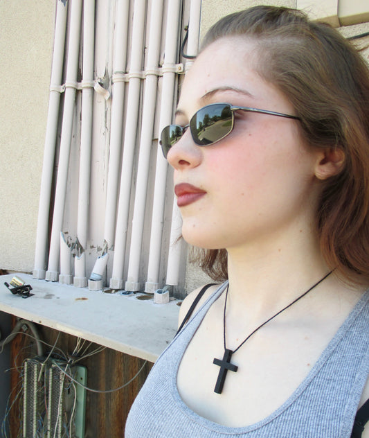 Black Cross Necklace